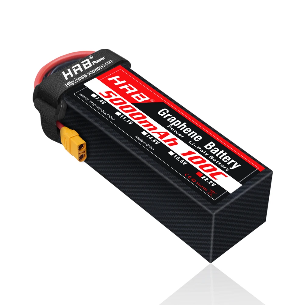 6S Lipo Battery 22.2V 5000Mah - 1 adet HRB 22.2V Grafen Pil