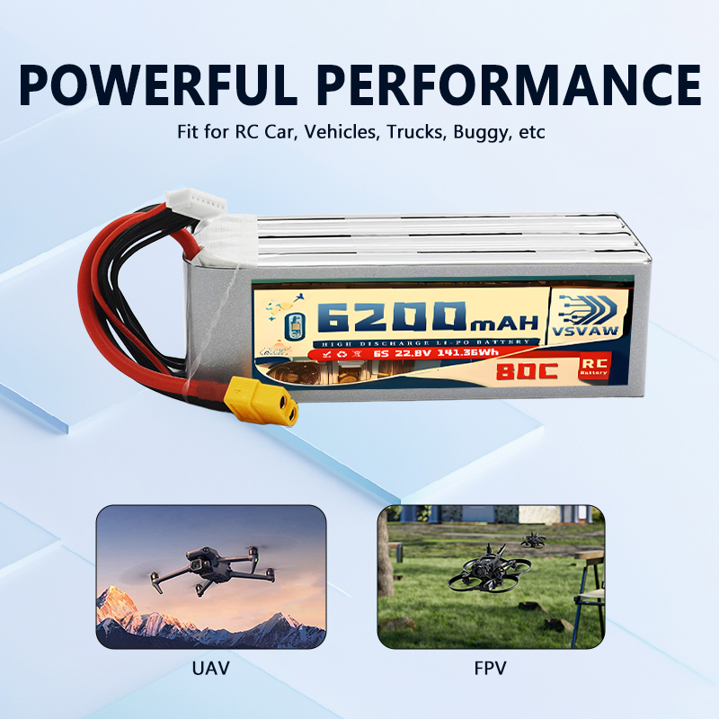 Yükseltilmiş VSVAW 6S 22.8V 80 - 6S Lipo Battery 22.2V 5000Mah incelemesi ve fiyatı