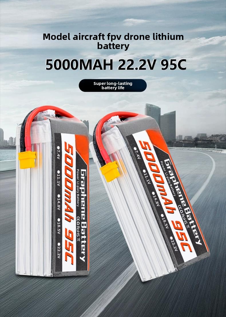 6S 22,2V 5000mAh 95C Grafen Li - 6S Lipo Battery 22.2V 5000Mah incelemesi ve fiyatı